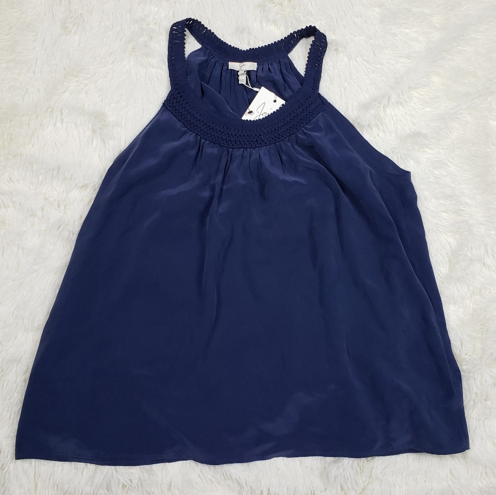Joie Silk Sleeveless Blouse Tank Top Size Large